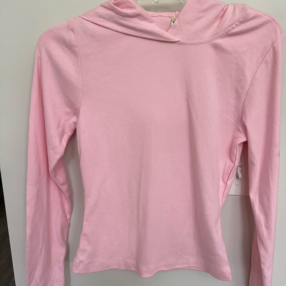 Kids pull over pink long sleeve hoodie - Picture 2 of 4